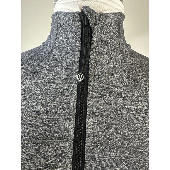 Lululemon Define Jacket Full Zip Luon Knit Heathered Black Women’s Size 6 EUC - Picture 4 of 16